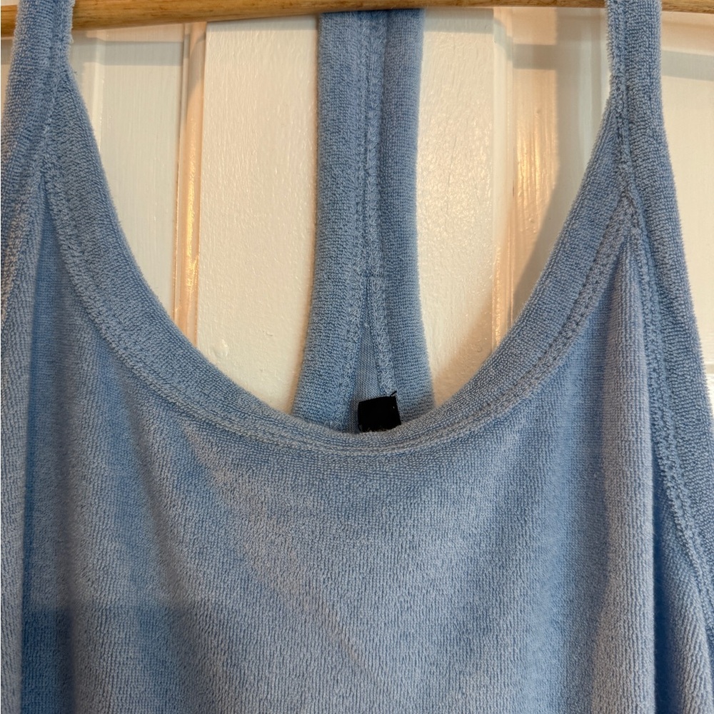 J.Crew NWT Blue Terry cloth dress racer back size XS